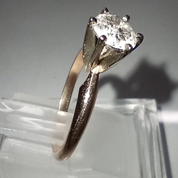 @MyCost! 14Kt Yellow Gold 0.98ct Solitaire Diamond Ring - Picture 4 of 6